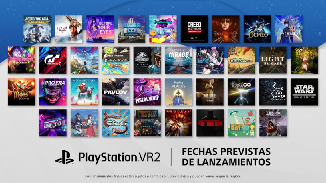 Sony presenta una lista de más de 30 juegos para el próximo PlayStation VR2